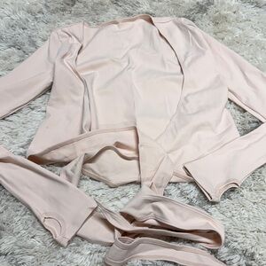 WeWoreWhat Blush wrap top